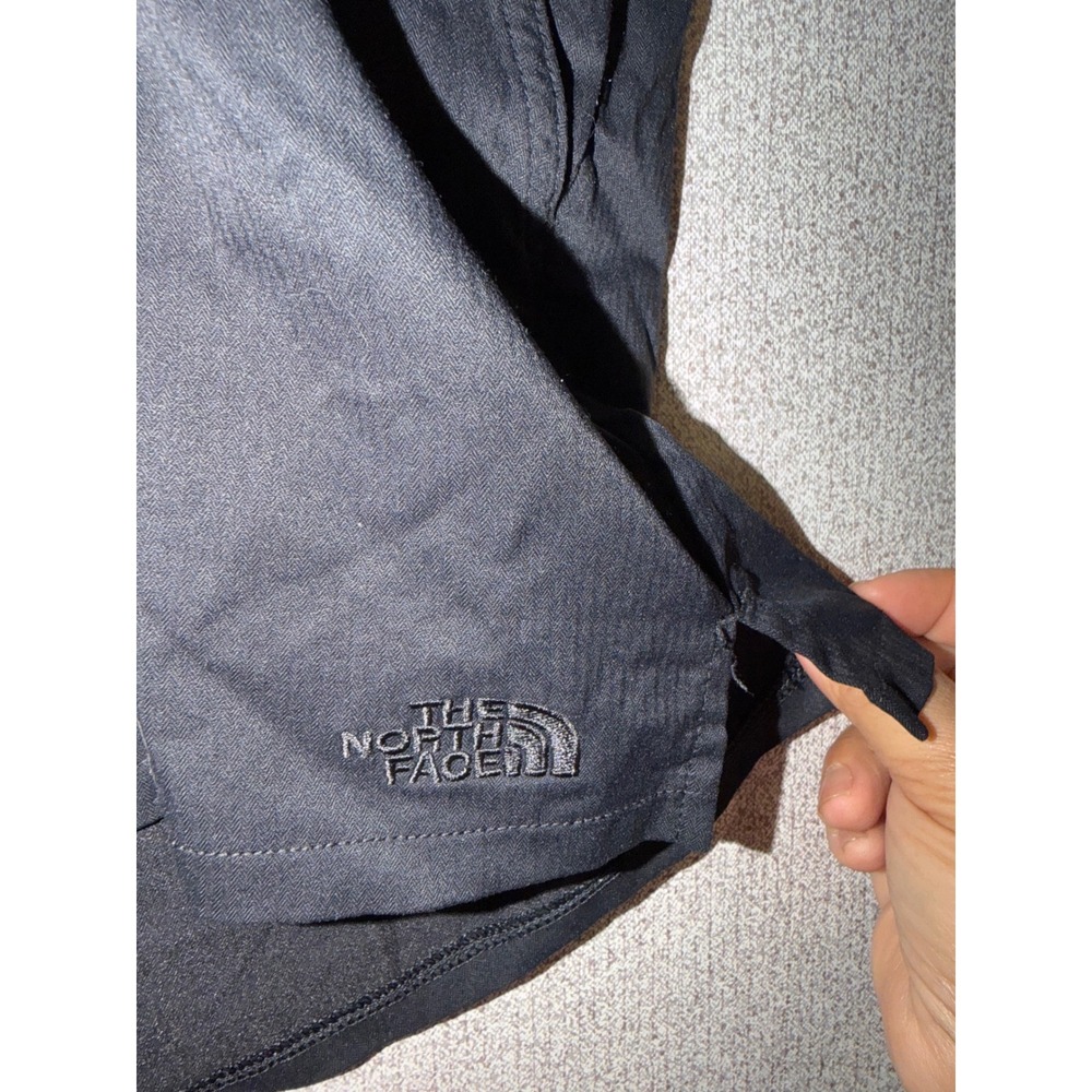 The North Face Womens Aphrodite 2.0 Black Herringbone Hiking Shorts XL Regular - Picture 2 of 7